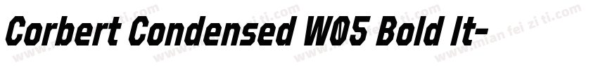 Corbert Condensed W05 Bold It字体转换